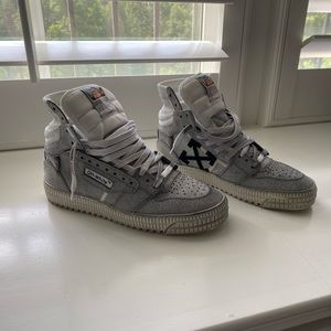 Off white high-top sneakers